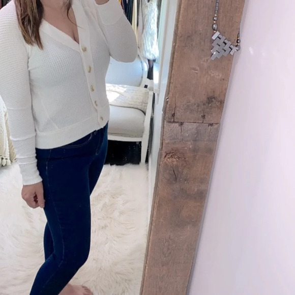 1. state waffle knit top size extra small - Picture 3 of 5